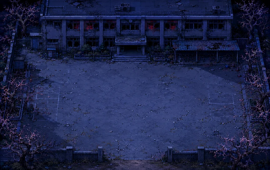 夜色中的 LULO 校園場景